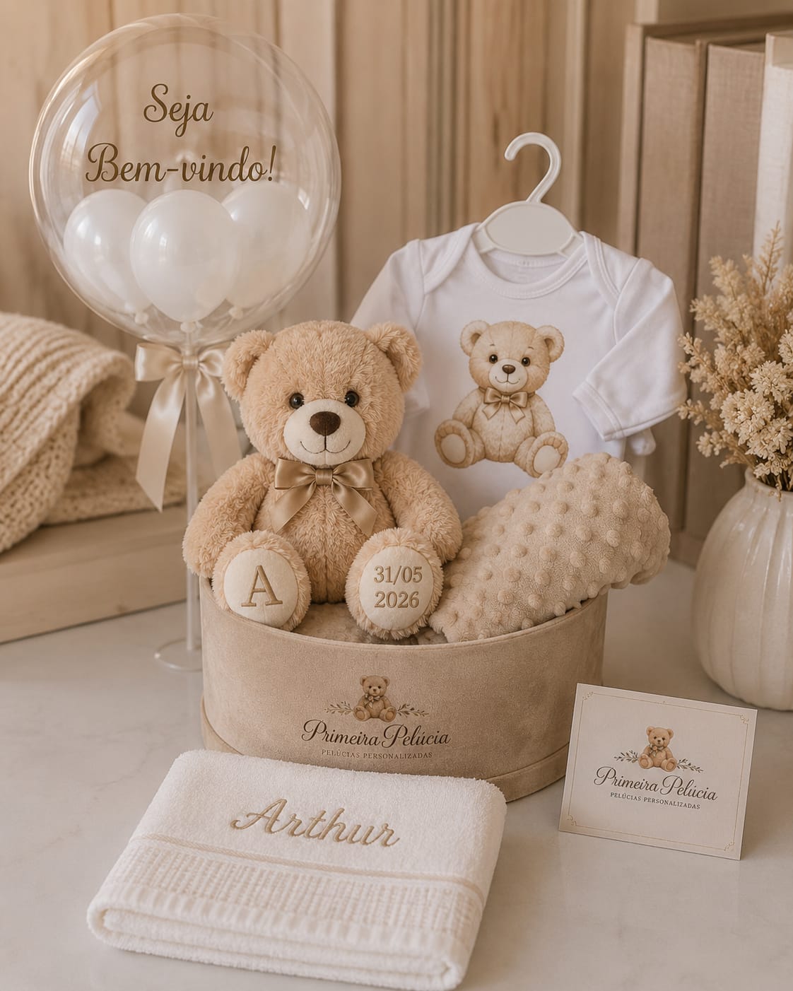 Kit Teddy - Primeira Pelúcia